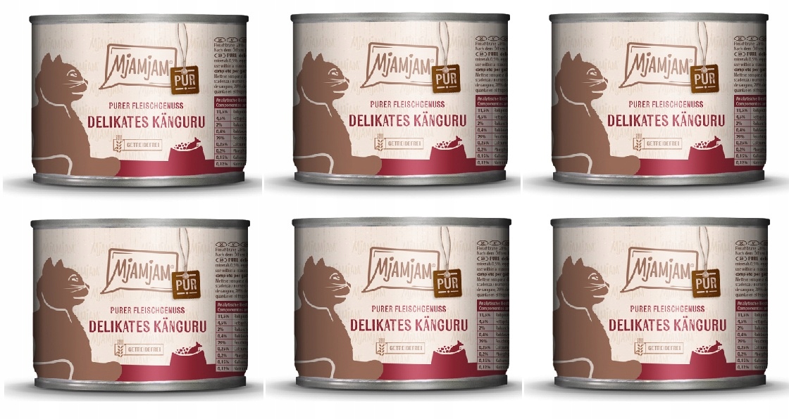 Levně Mjamjam Pure Kangur 6 x 200 g