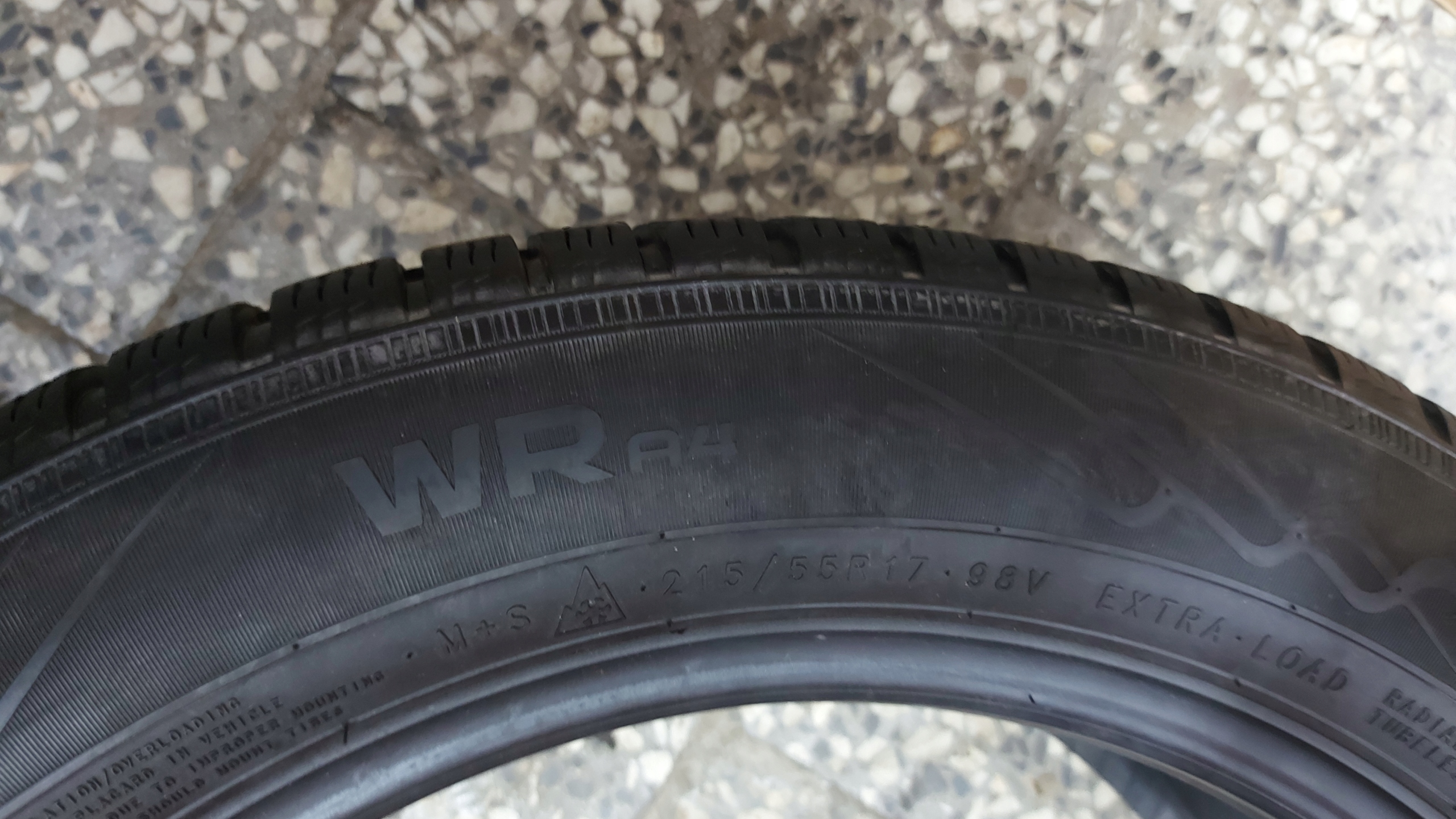 NOKIAN WR A4 215/55R17 tyres winter 6,5mm