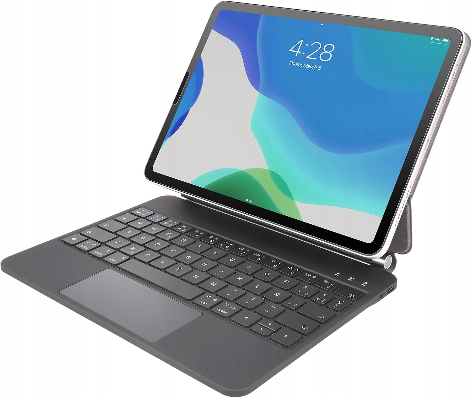 Pouzdro pro iPad Pro 10.9/11 Rii HL128 španělská klávesnice Qwerty