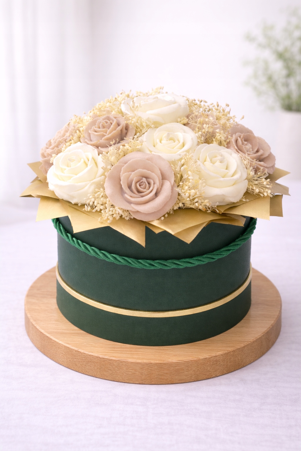 Květinový box – věčná kytice sójových svíček Dárek K Narozeninám Jmeniny