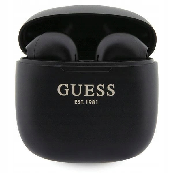 Guess True Wireless Script Logo BT5.3 Sluchátka Tws pouzdro černá
