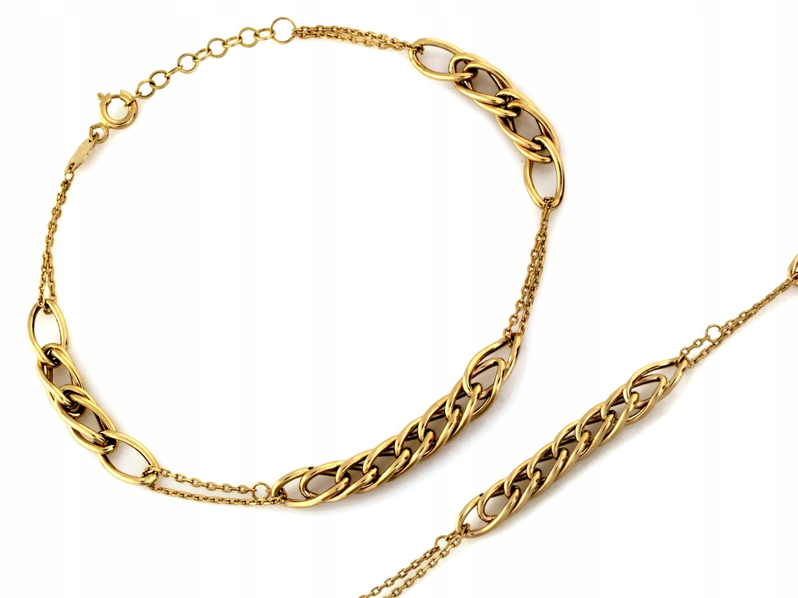 Zlatý řetízkový náramek 585 14k 1.96g pro ženu r19