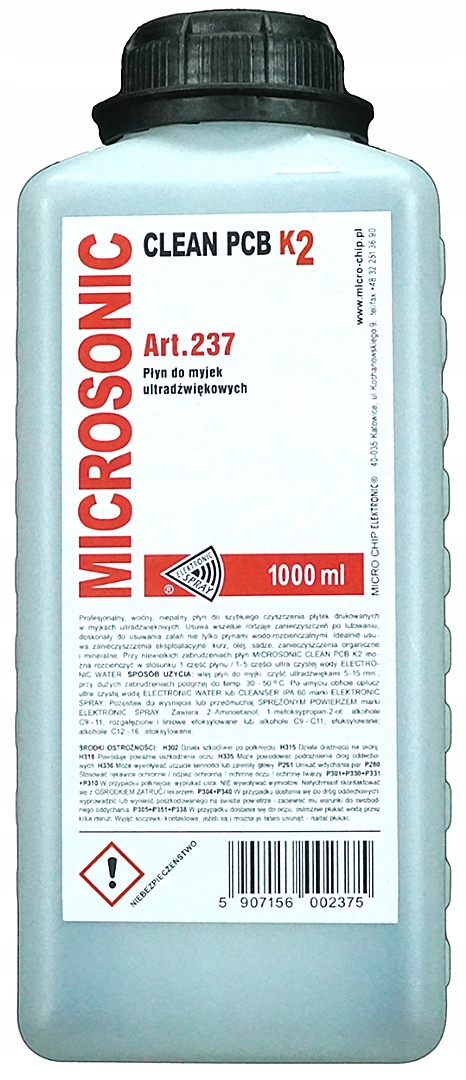 

Microsonic Clean Pcb K2 1000ml Płyn Do Myjek 1L