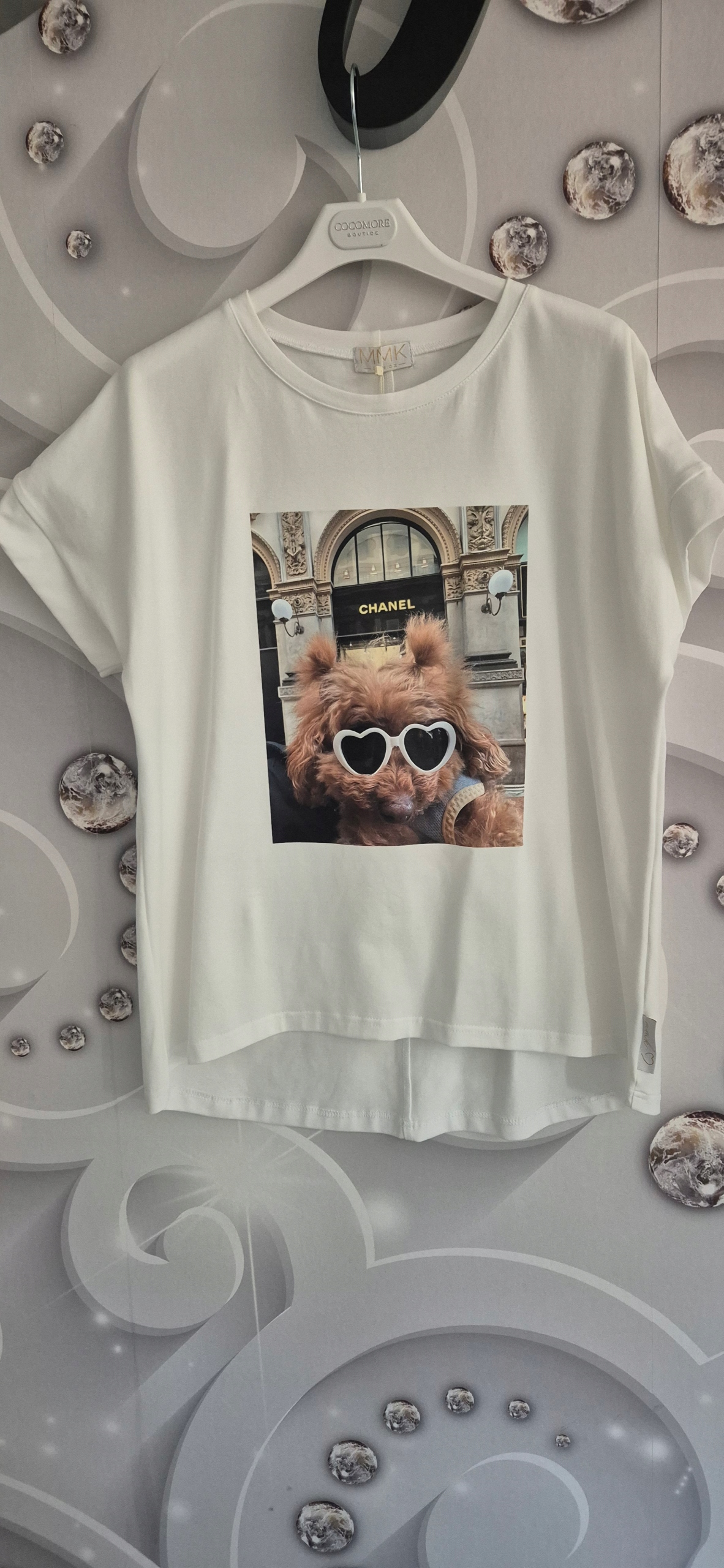 Tričko Halenka ecru Maltipoo univerzální velikost Mmk