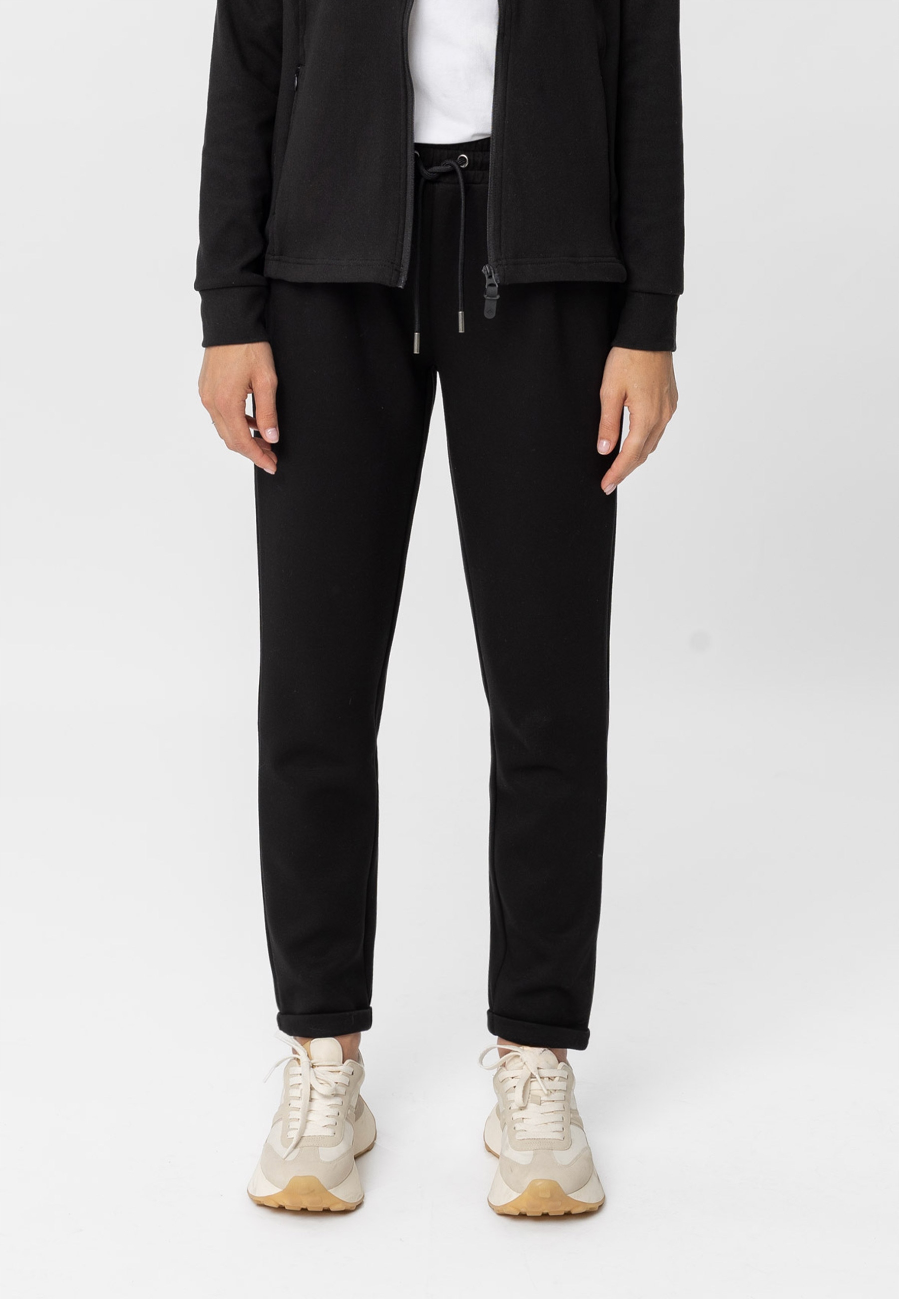 Volcano dámské jednoduché tepláky černé N-infini M