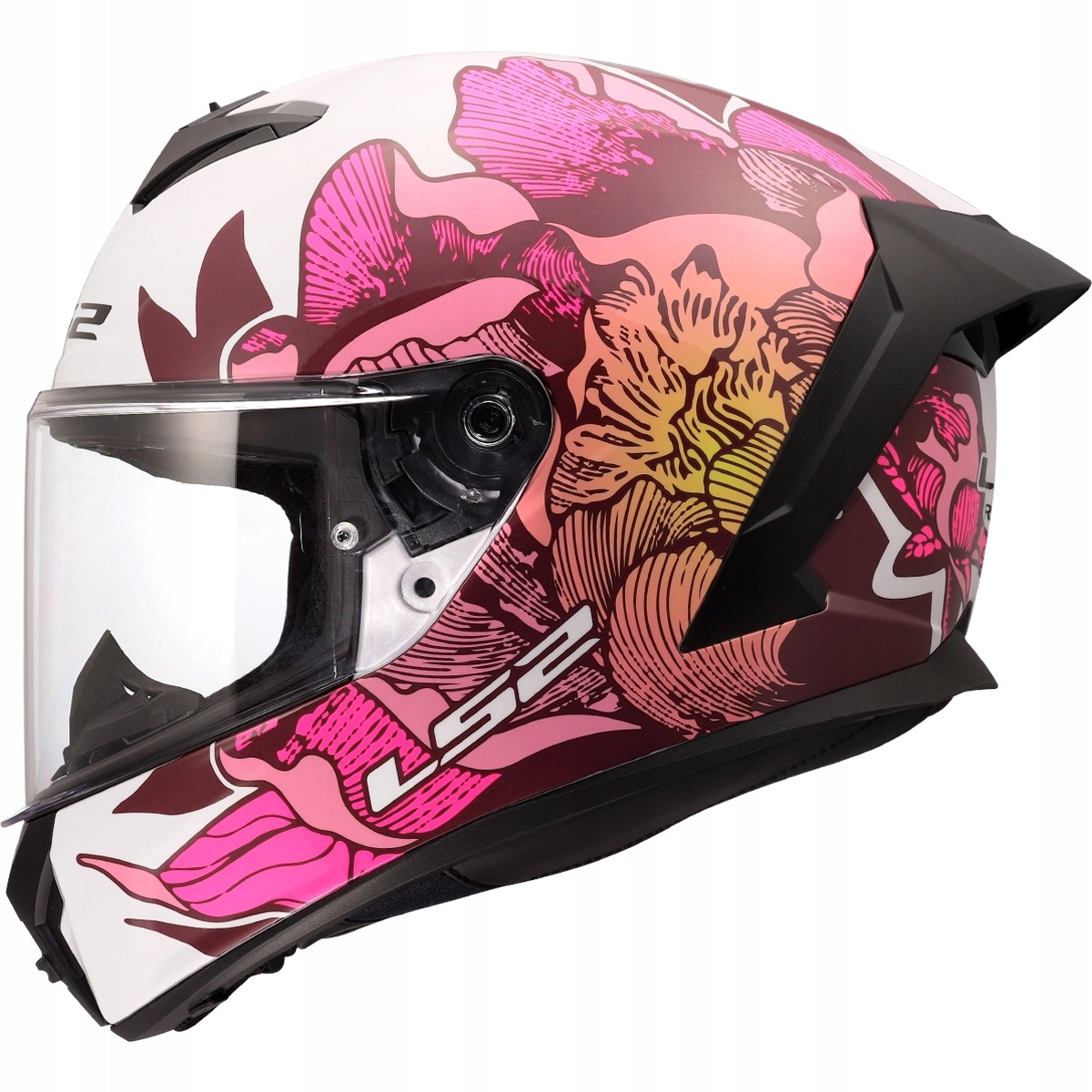 Motocyklová Prilba LS2 FF820 Rapid III Poppies II Dámska- L