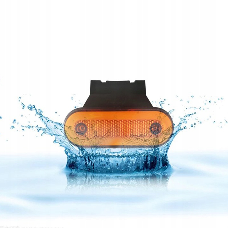 10X LAMPA OBRYSOWA OBRYSÓWKA DIODOWA LED OBRYSÓWKI 2 LED Z OBRAMOWANIEM Strona zabudowy uniwersalne