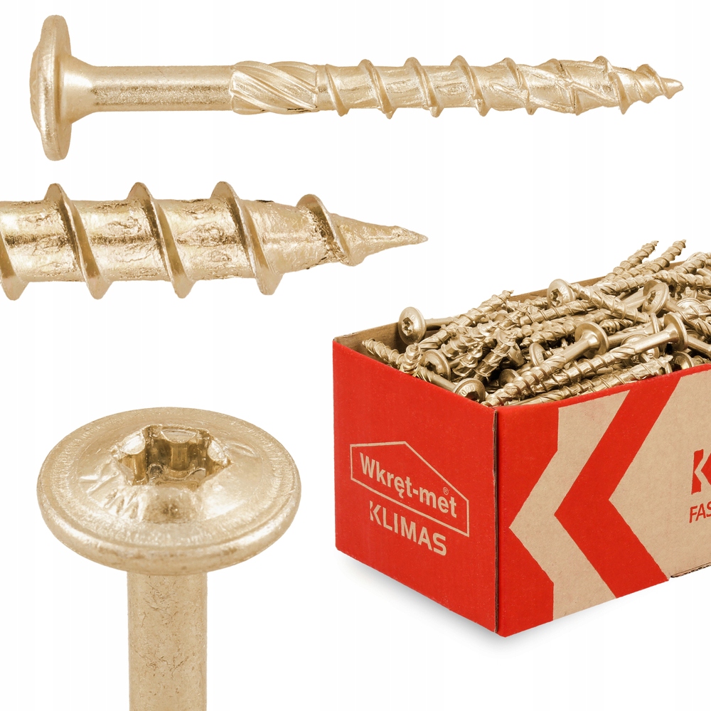 

Wkręty ciesielskie Talerzowe do drewna Torx 6x60