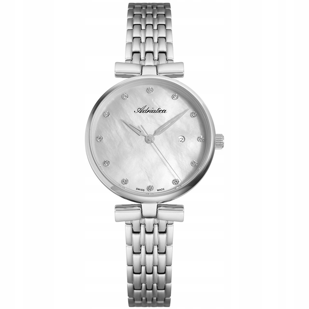 Dámské hodinky Adriatica A3736.514FQ Zirkony stříbrné
