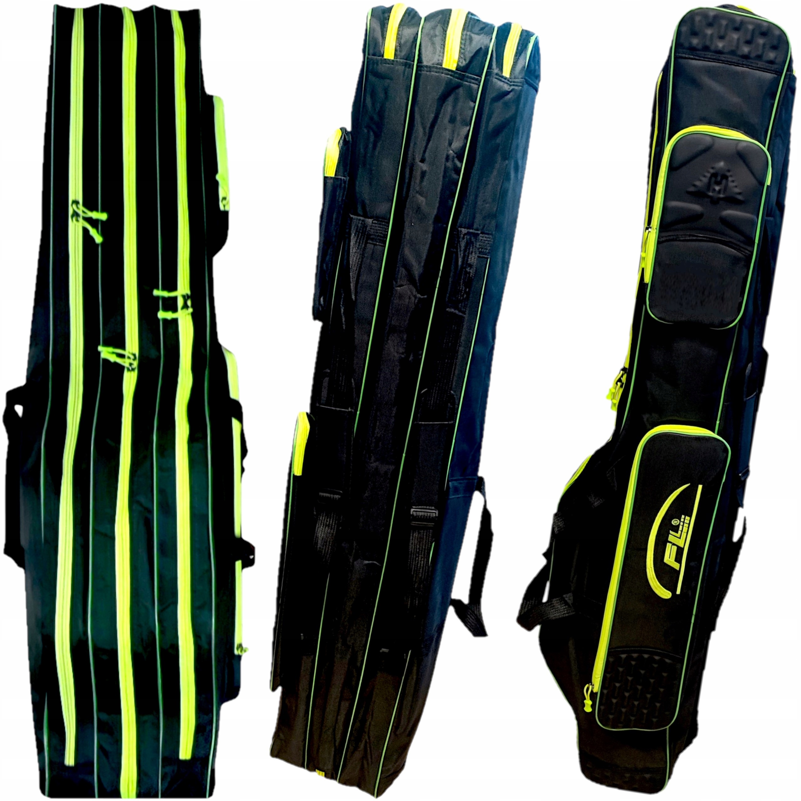 Pokrowiec wędkarski na wędki 3 komorowy 160cm wodoodporny usztywniany mocny