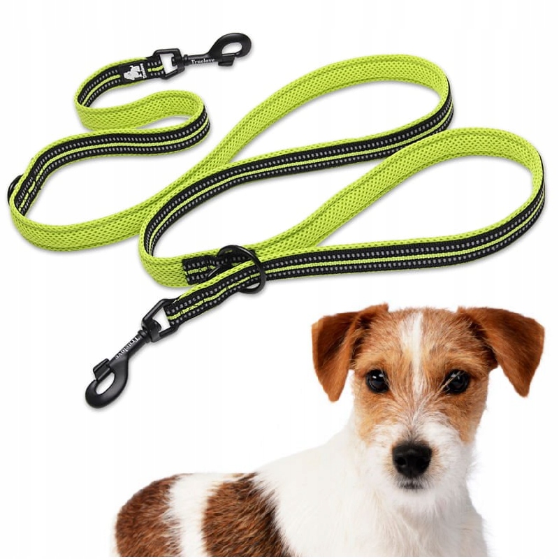 Levně Vodítko Pro Psa Přepínací Reflexní Truelove Active Pro 200 CM Limetková S