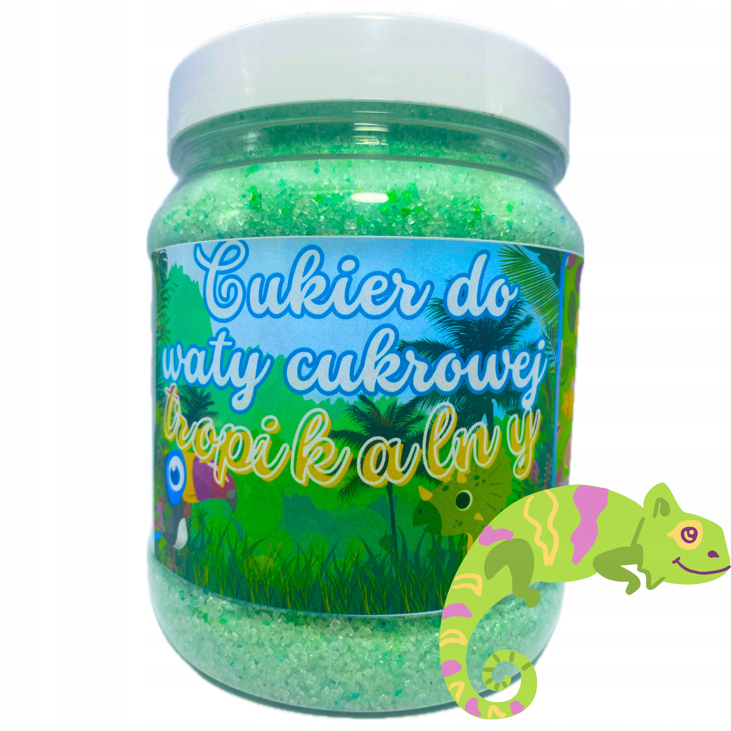 Cukier do Waty Cukrowej - Tropikalny 1kg ZIELONY