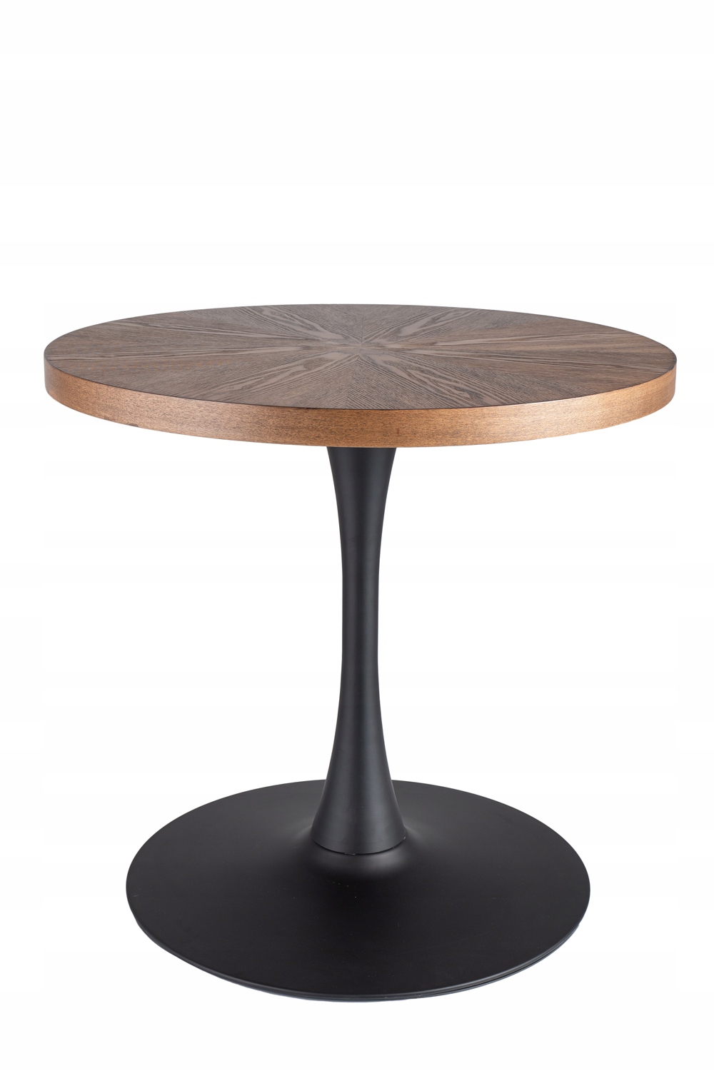 STÓŁ AMADEO ORZECH/CZARNY MAT FI 80 LOFT