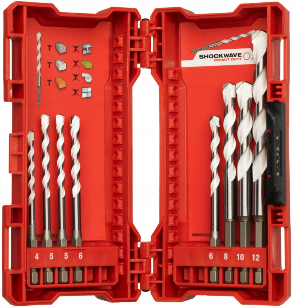 Zestaw wierteł Milwaukee 4932471112 4-12 mm 8 szt.
