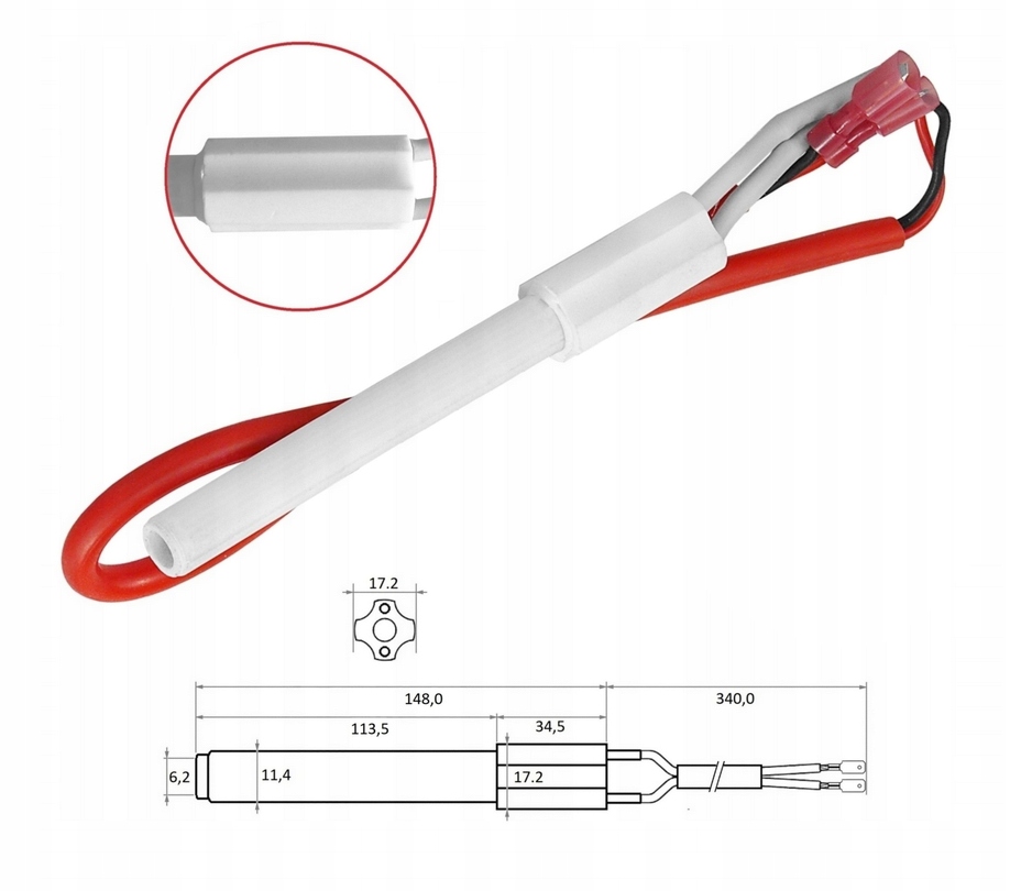 Zapalovač Pellas ohřívač pelet 300W keramický