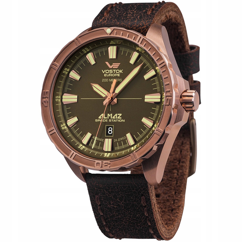 Pánské Hodinky Vostok Europe NH35A-320O516 hnědé