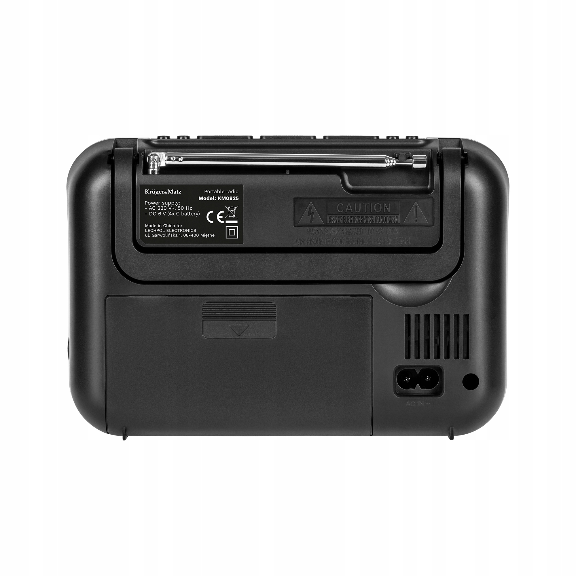 Radio kuchenne budowlane przenośnie na baterie analogowe FM AM Kruger&Matz Model KM0825