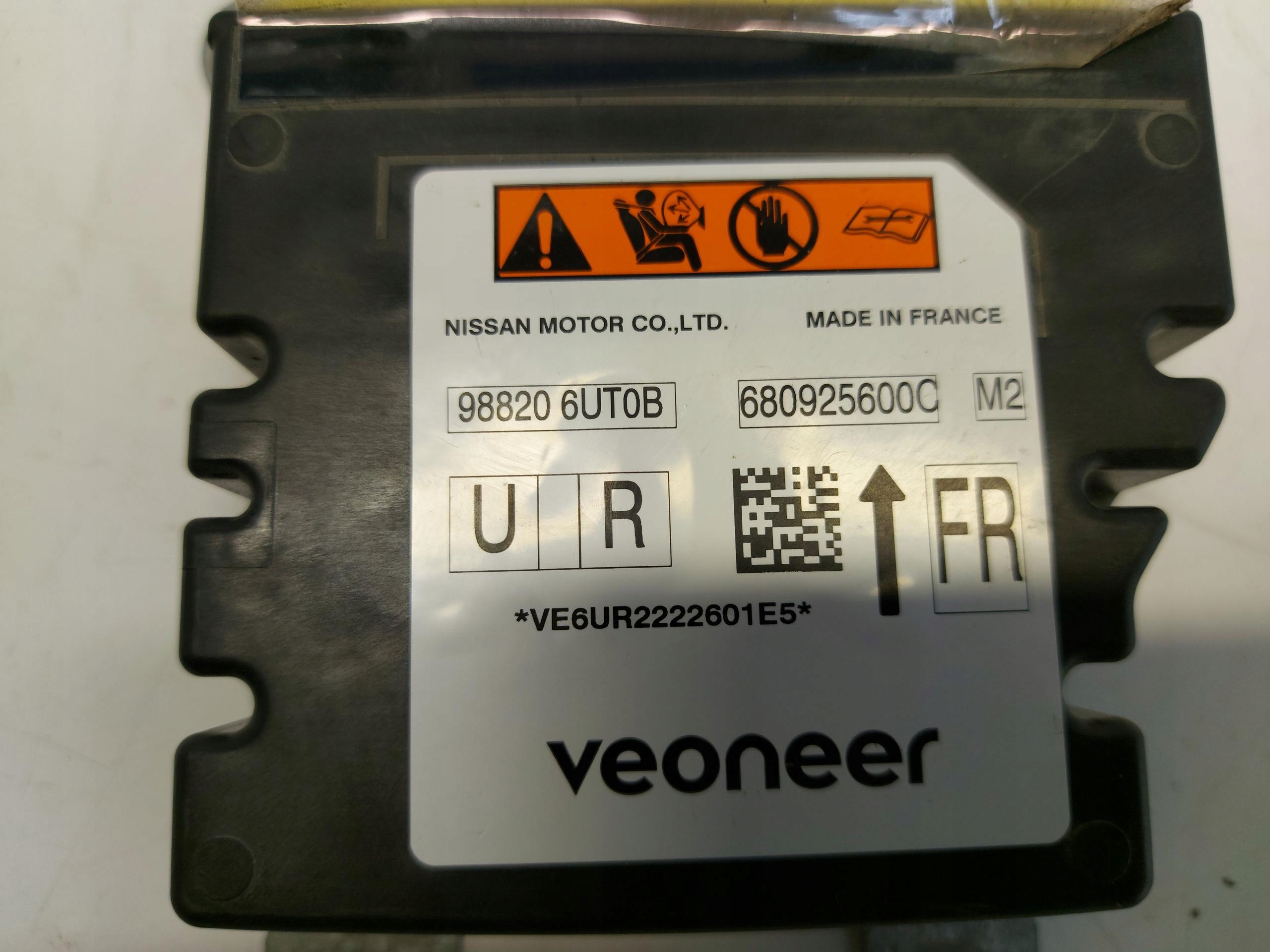 Nissan Qashqai J12 modulo SENSOR airbag SPRAWNY 988206UT0B
