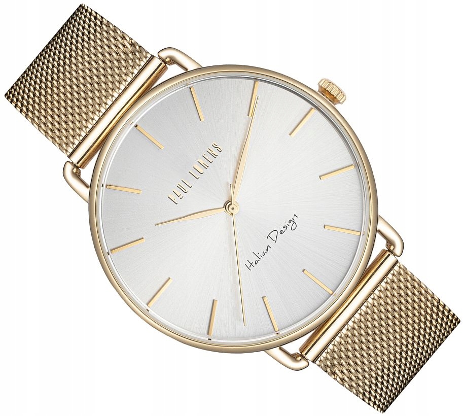 Elegantní Dámské Hodinky Paul Lorens PL13032B-3D1 Stříbrno-zlaté, 42 mm Mesh