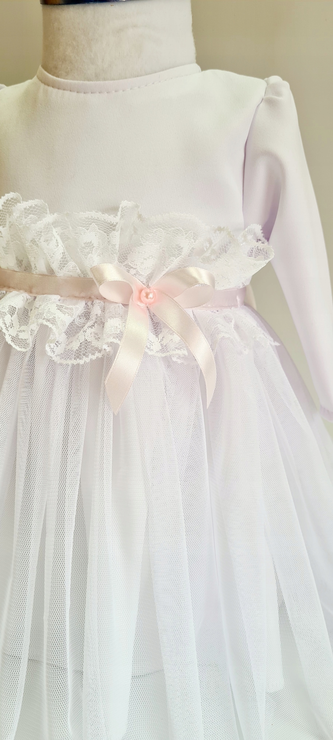 Sukienka biała do chrztu R 74 ZUZA Marka bez marki