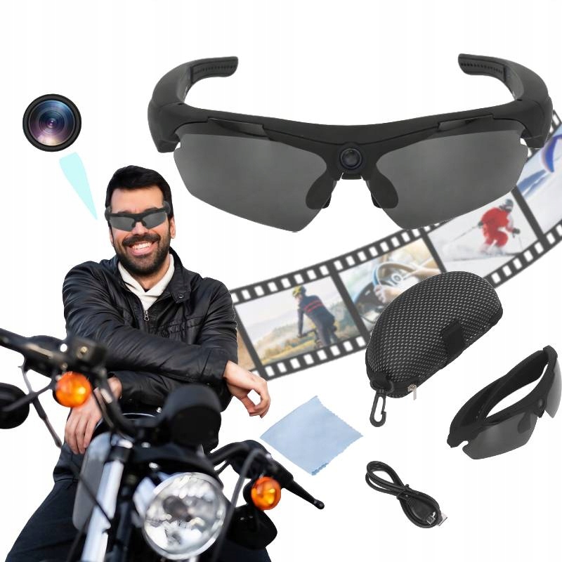 Mini Kamera Pro Monitoring V Brýlích 1080P Hd Skrytá Špionážní Kamera