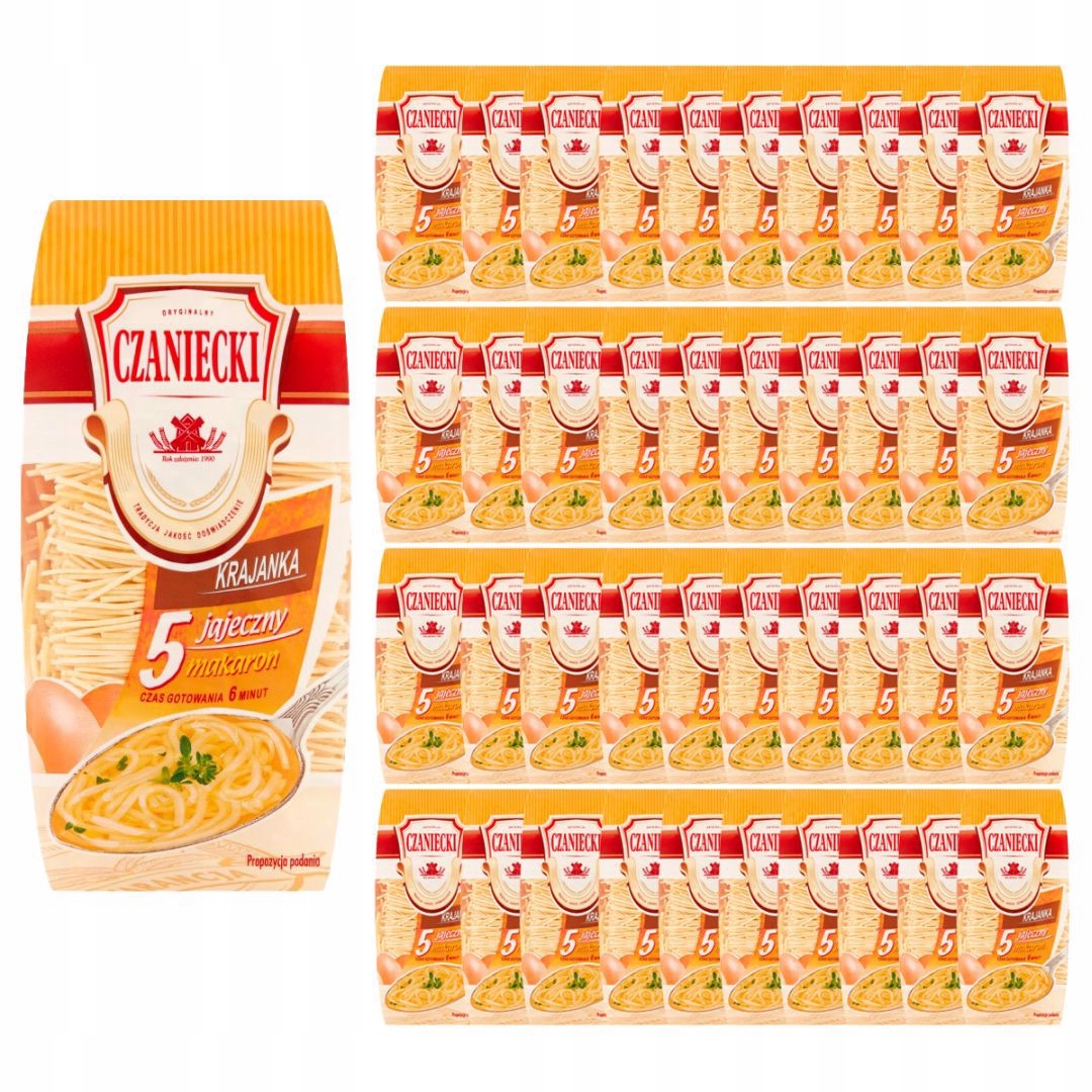 Levně Czaniecki Těstoviny 5 vaječná krajanka 250 g x 40 kusů