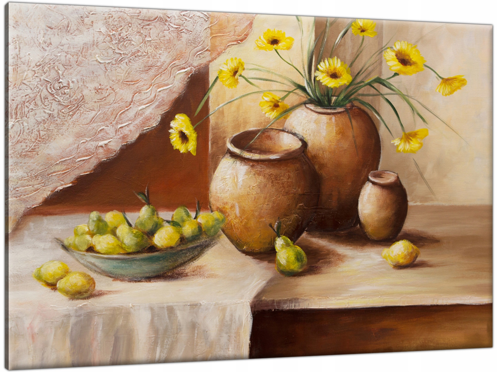 

Tryptyk Kwiaty w wazonie 120x80 Obraz do salonu