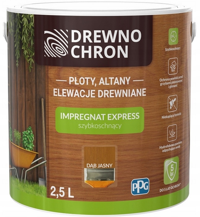 DREWNOCHRON IMPREGNAT EXPRESS DO DREWNA DĄB JASNY 2.5L Marka Drewnochron