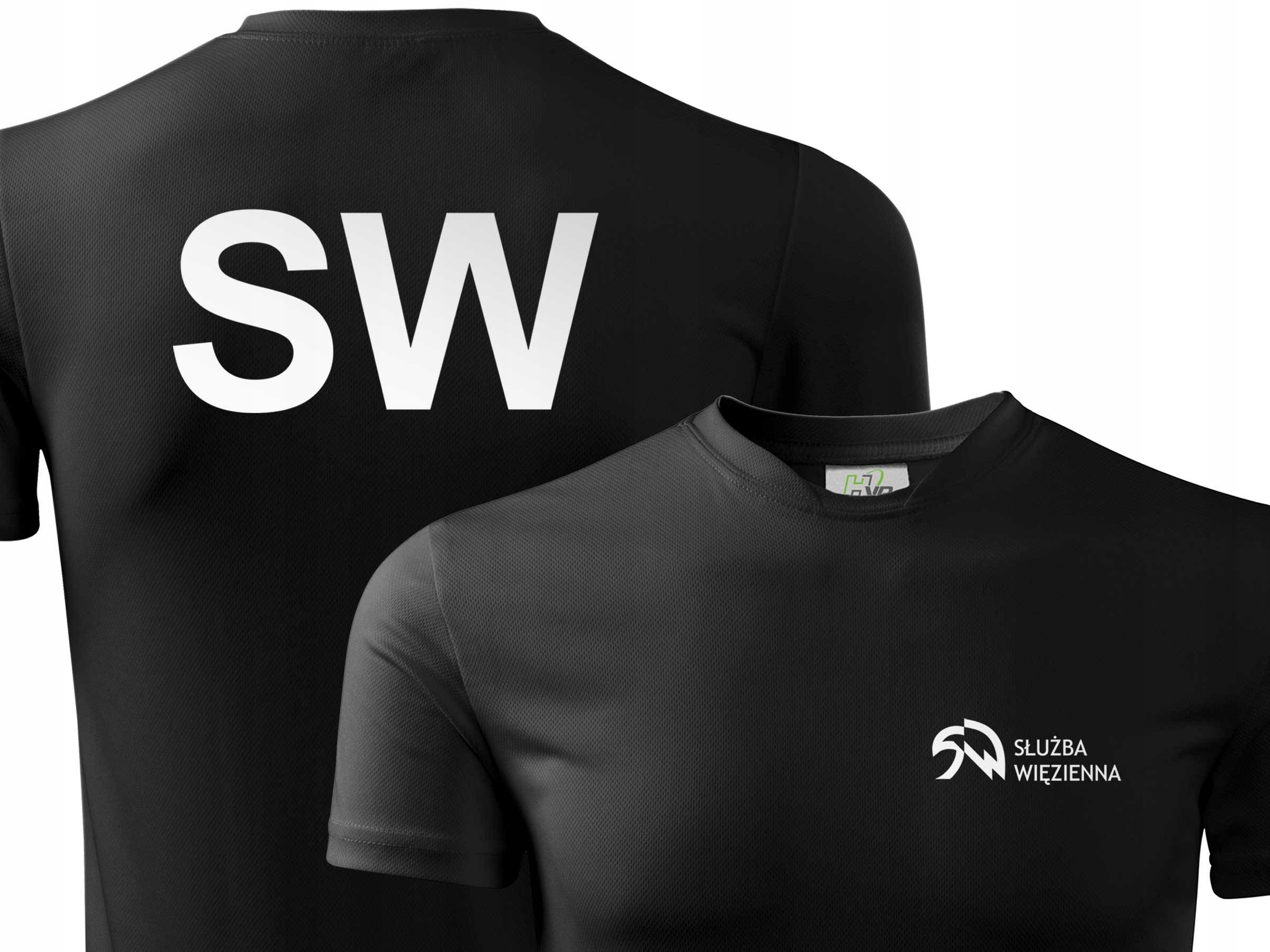 

Szybkoschnąca koszulka T-shirt Służba Więzienna Sw