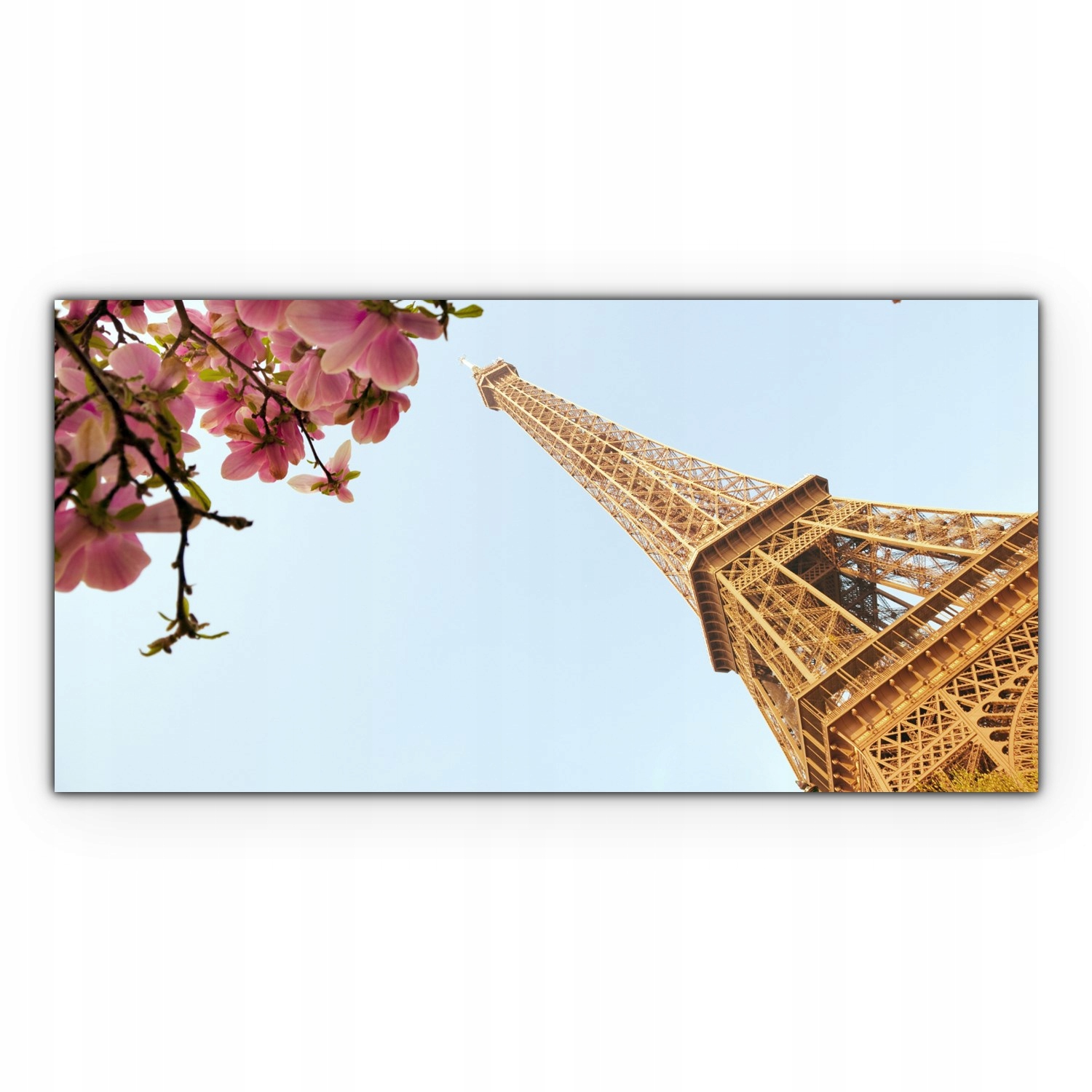 

Canvas na ramie ścienny 140x70 Wieża Eiffla Drzewa