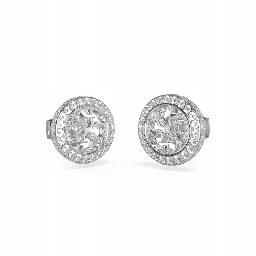 Dámské Náušnice Guess stříbrné se zirkon