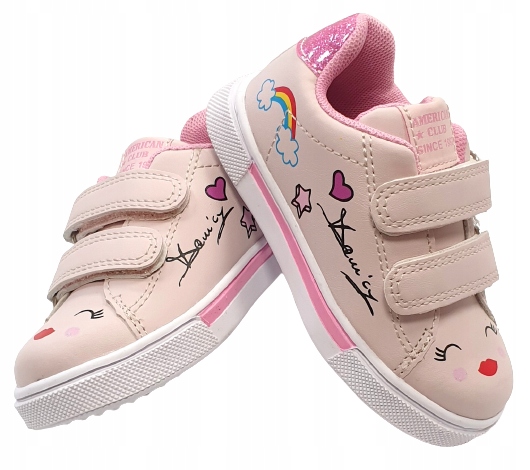 

Adidasy Półbuty Brokat Rzepy Lekkie R 29 18,50 CM