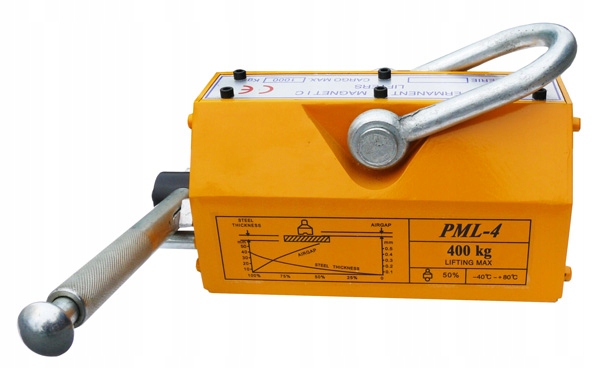 PODNOŚNIK UCHWYT MAGNETYCZNY CHWYTAK BLACH 400kg PML-4