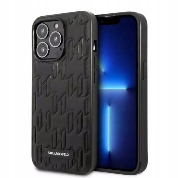 Etui Karl Lagerfeld Monogram Plaque na iPhone 13 Pro Max czarne Karl