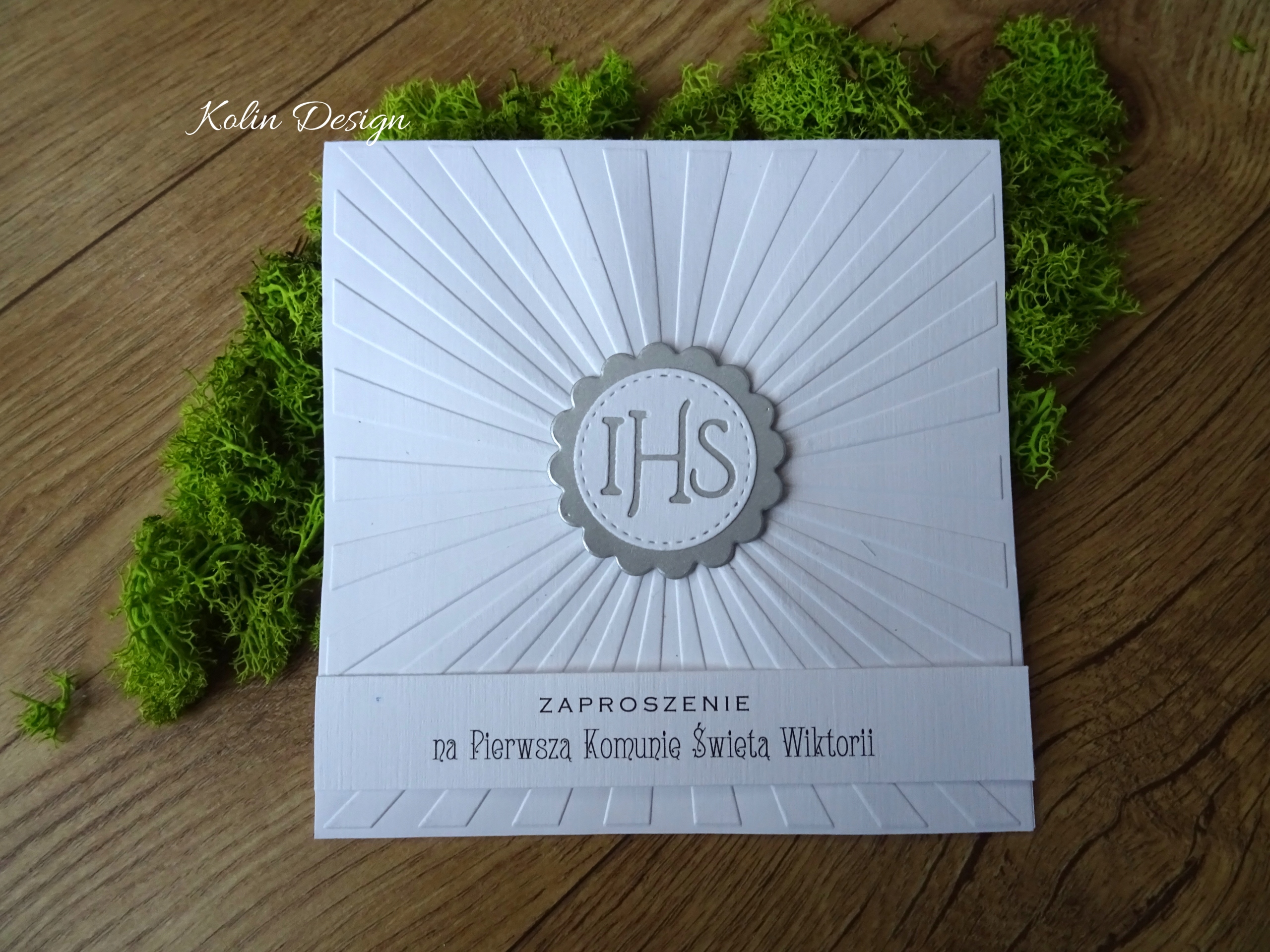2. Zaproszenia na Pierwszą Komunię kraft eko IHS Marka inna