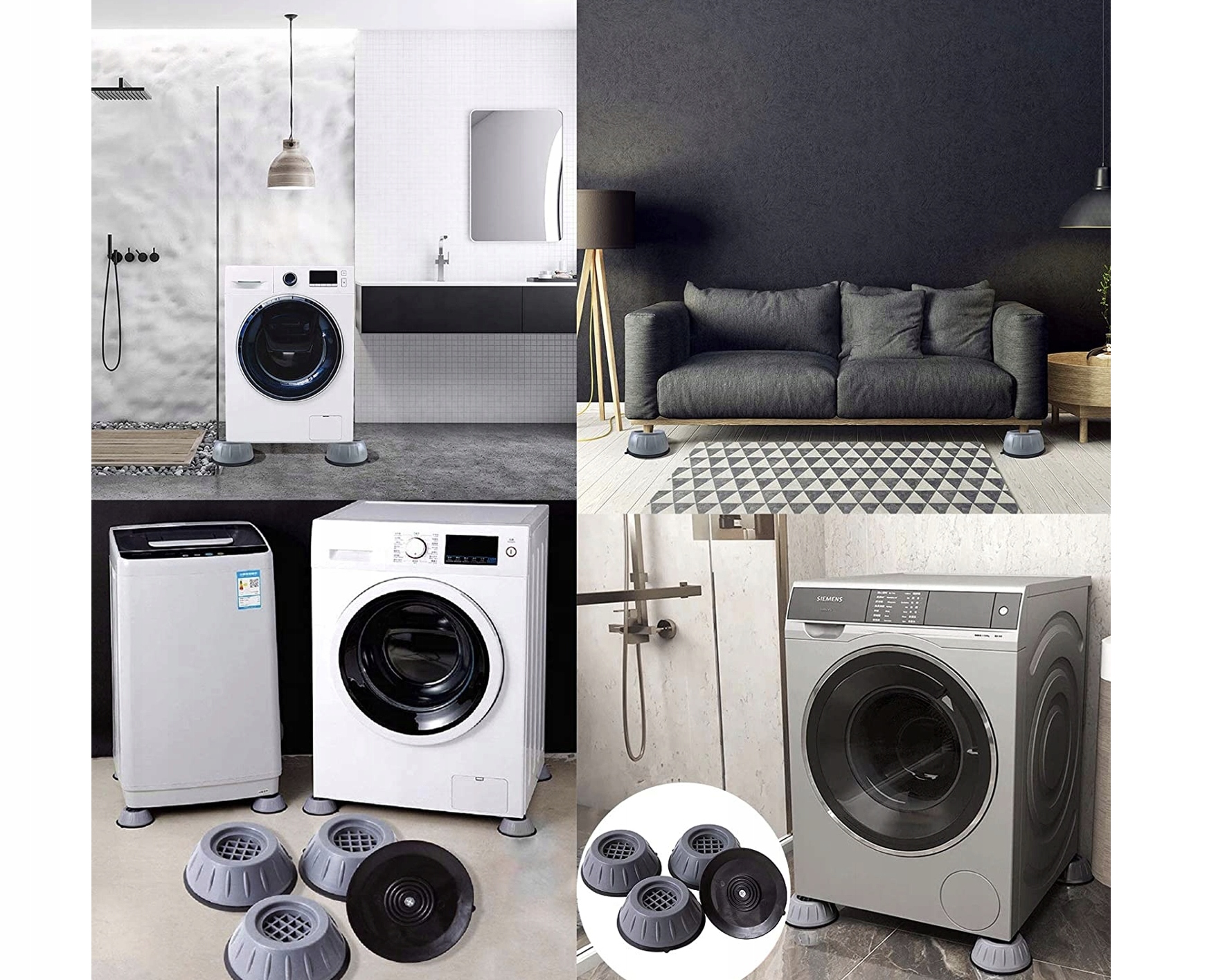 4x PODKŁADKI ANTYWIBRACYJNE POD PRALKĘ ZMYWARKĘ Marka inna