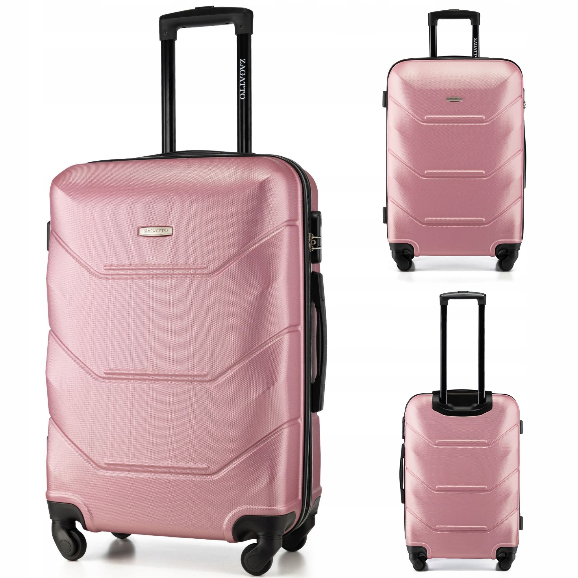 Średnia walizka podróżna na kółkach Abs Ryanair twarda Zagatto