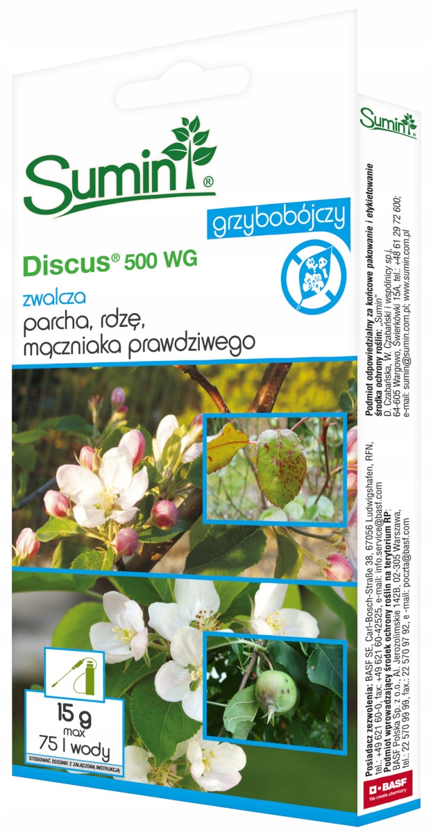 

Sumin Discus 500 Wg grzybobójczy parch rdza 15 g