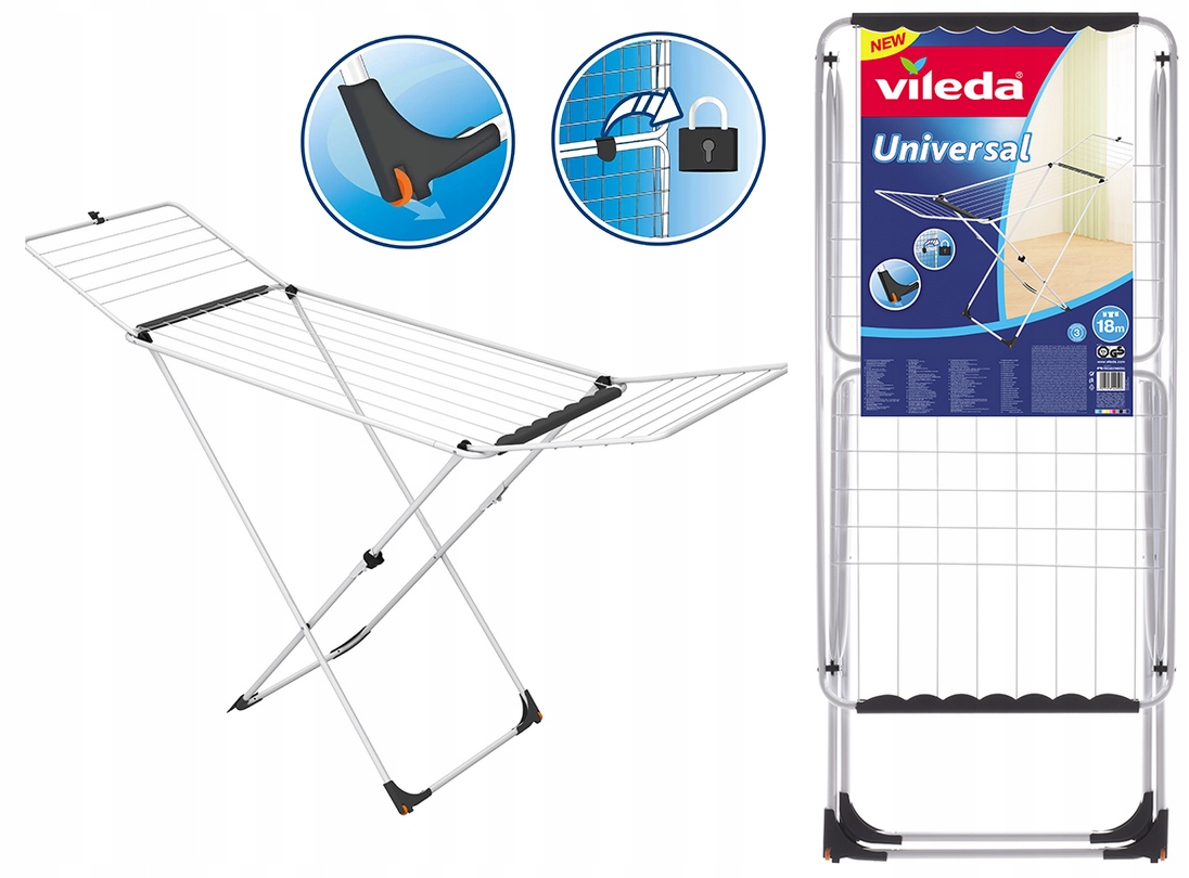 

Vileda Suszarka Wolnostojąca Na Pranie Do Ubrań