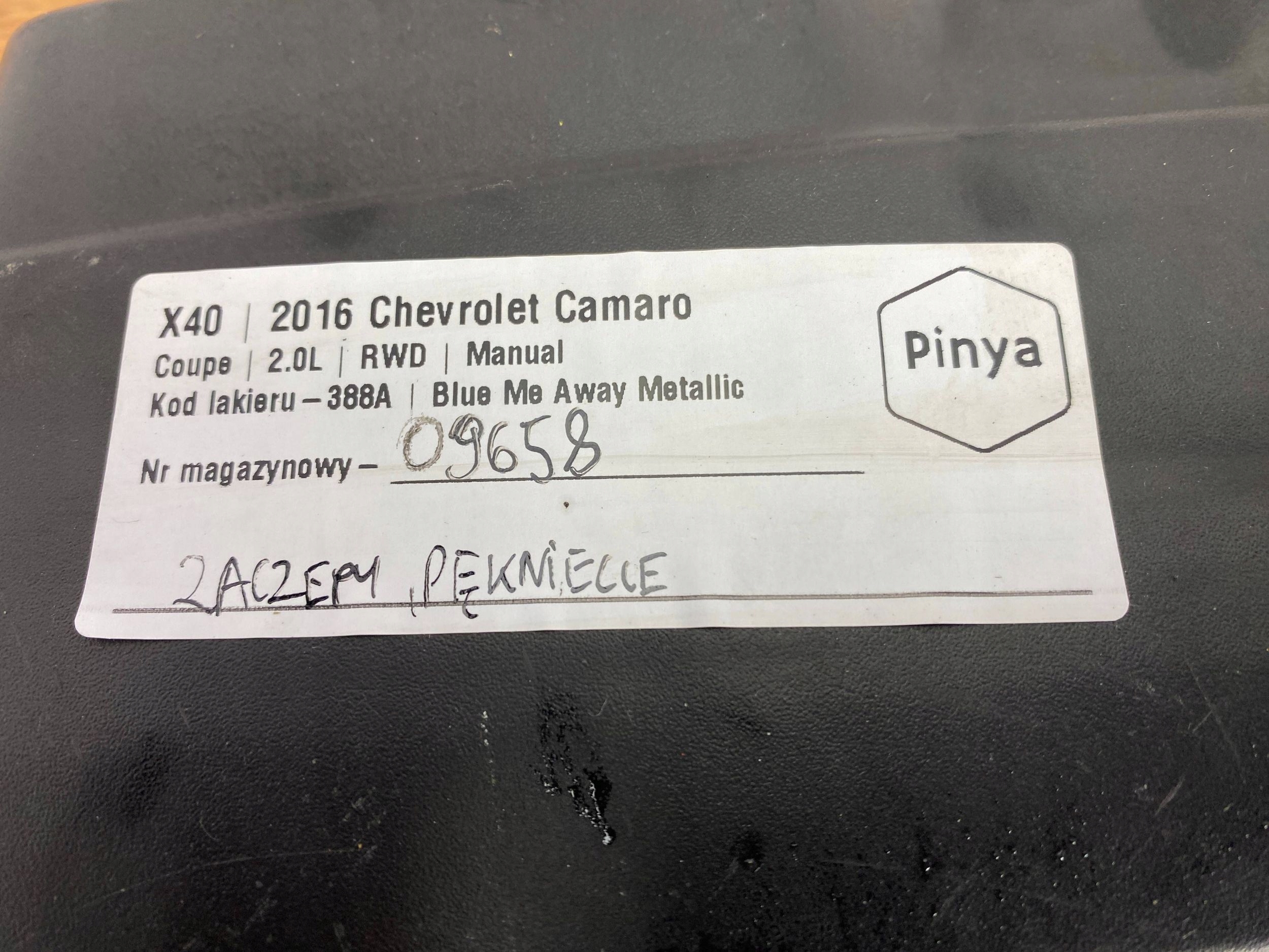 fedél motorfedél Chevrolet Camaro 2016+