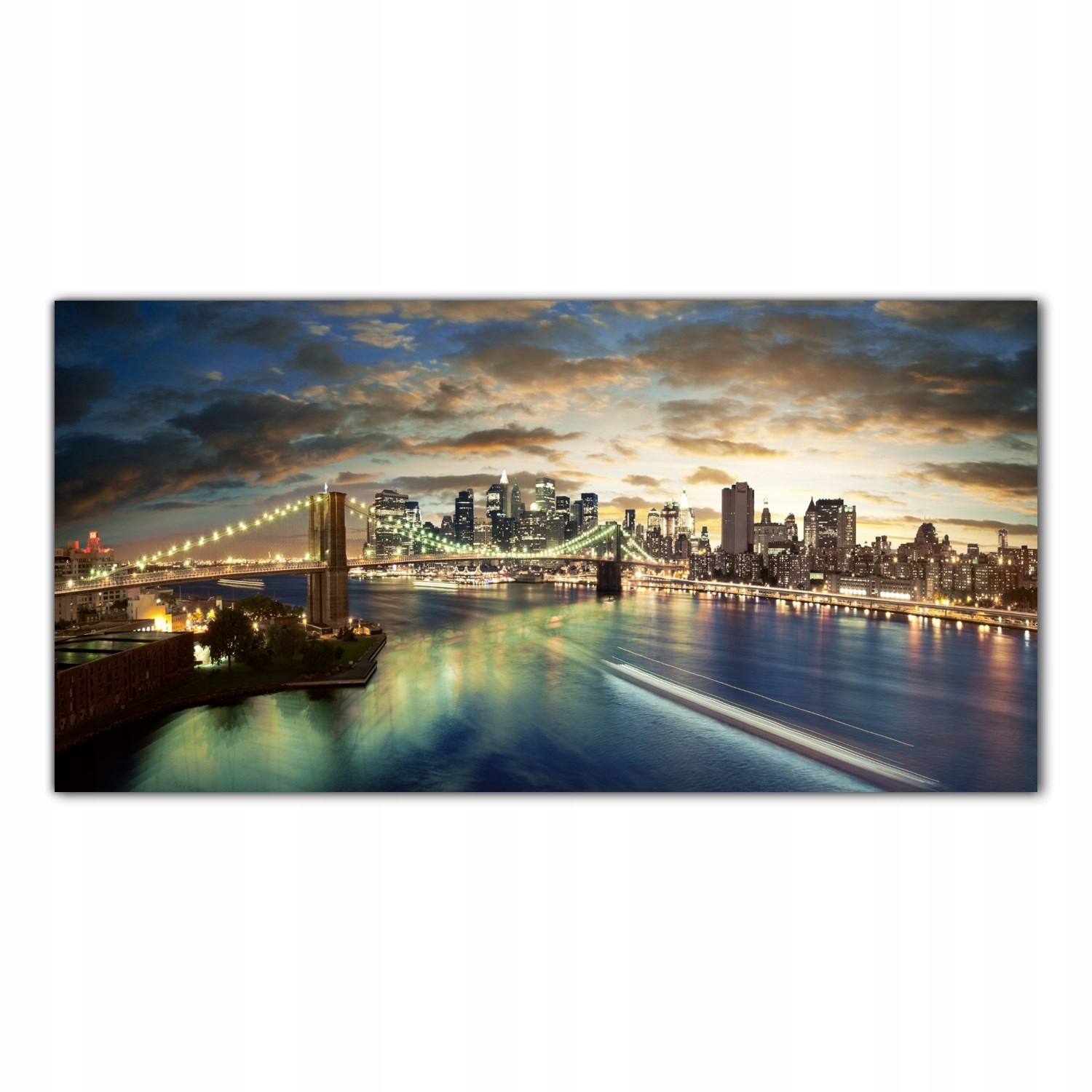 New York Západ Slunce 120x60 Lacobel do kuchyně