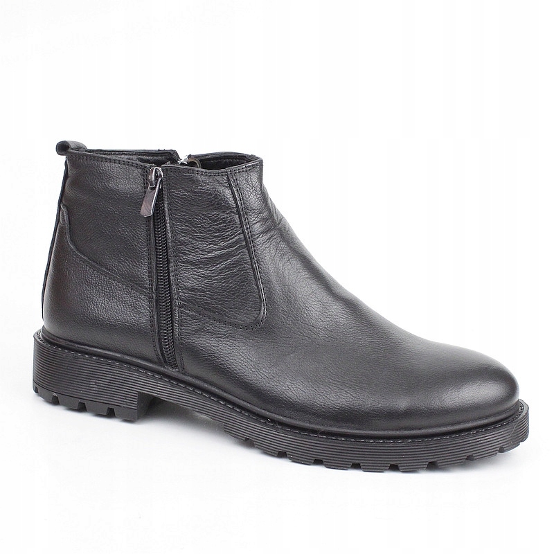 Sokolski Z22-258 Černé Kotníkové Boty Kůže vel. 44