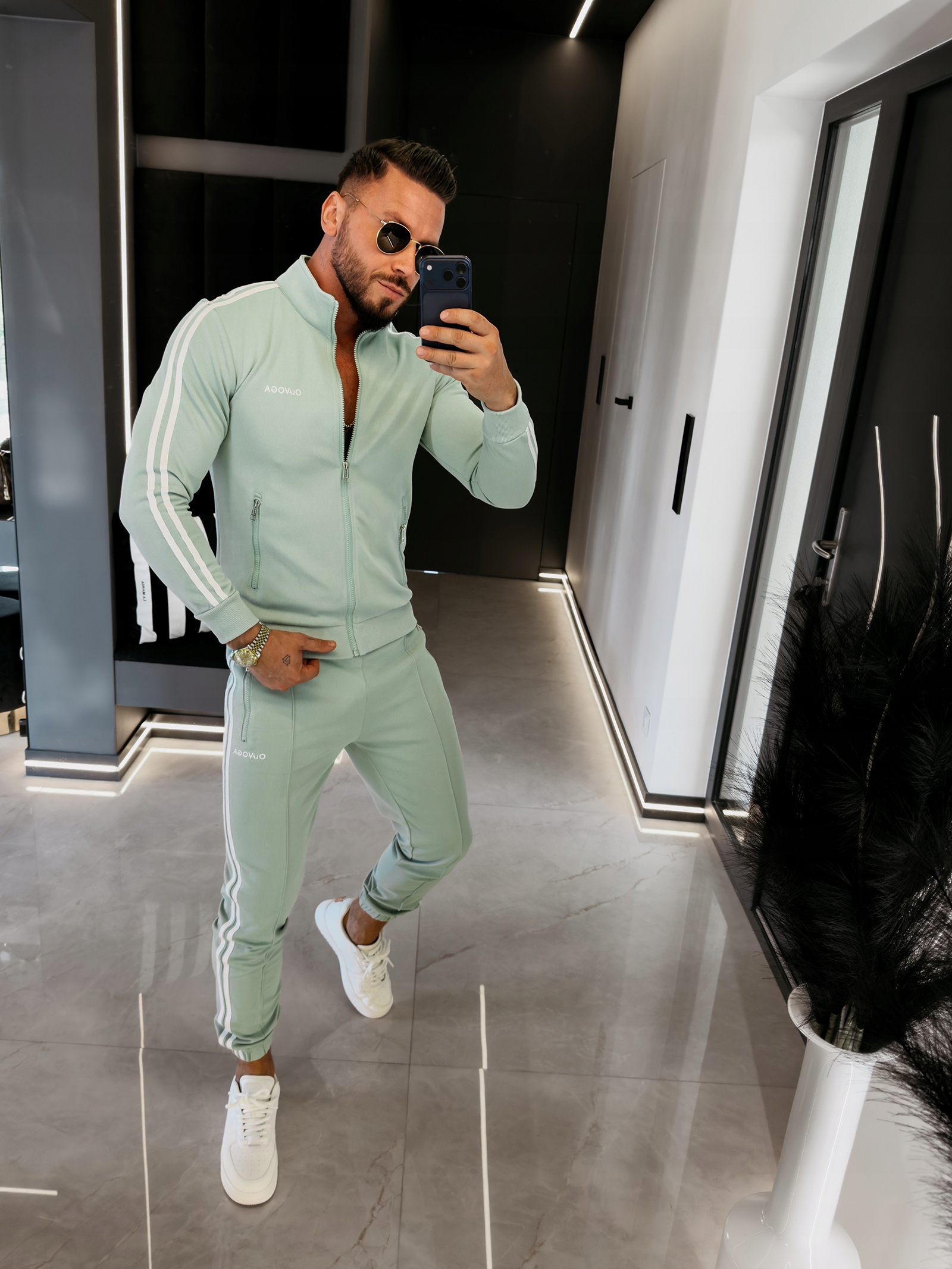 Pánský komplet Olavoga Derox Zelený M