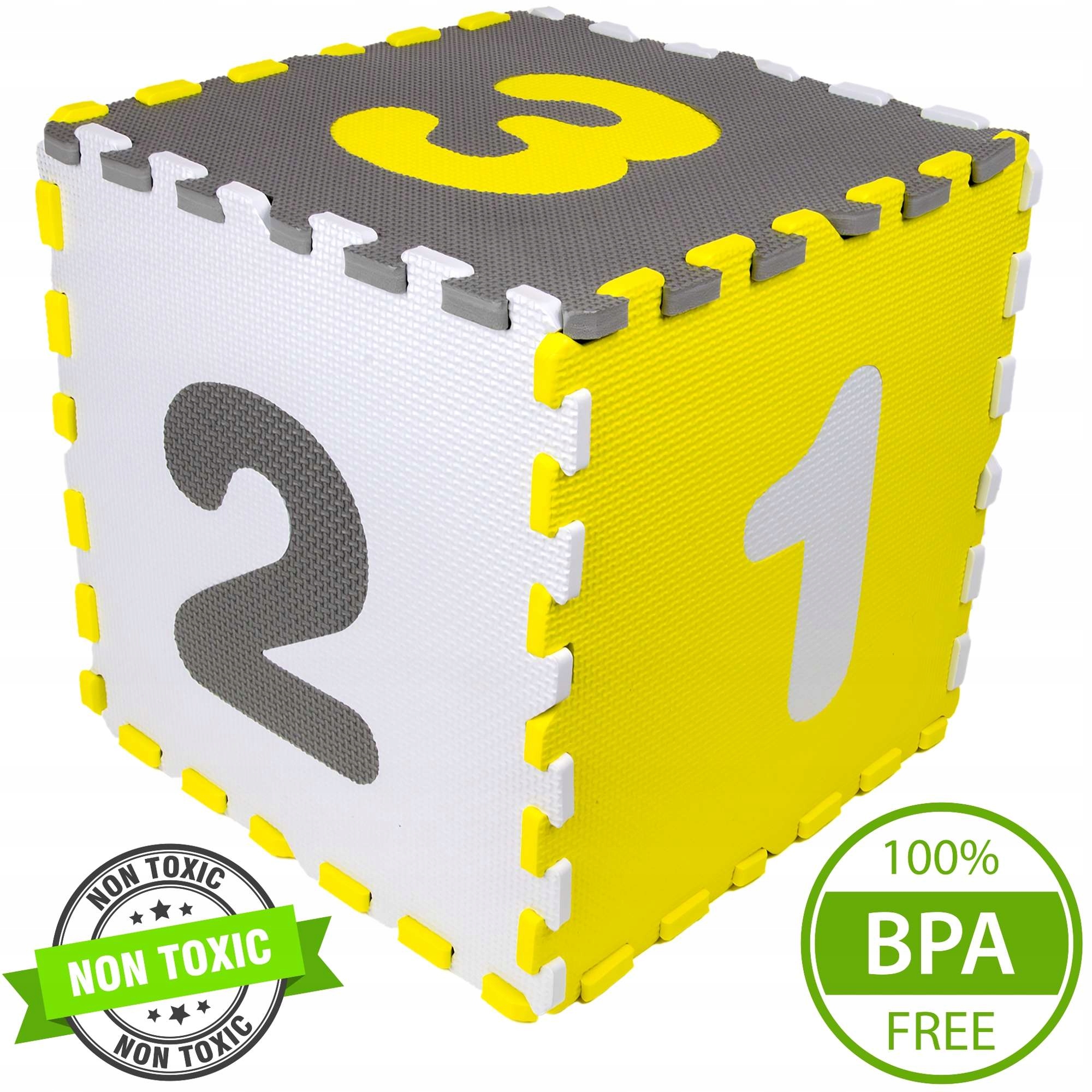 MATA EDUKACYJNA PUZZLE PIANKOWE CYFRY DUŻE 36 szt. 150x150 KOJEC 3w1 XXL Marka Humbi