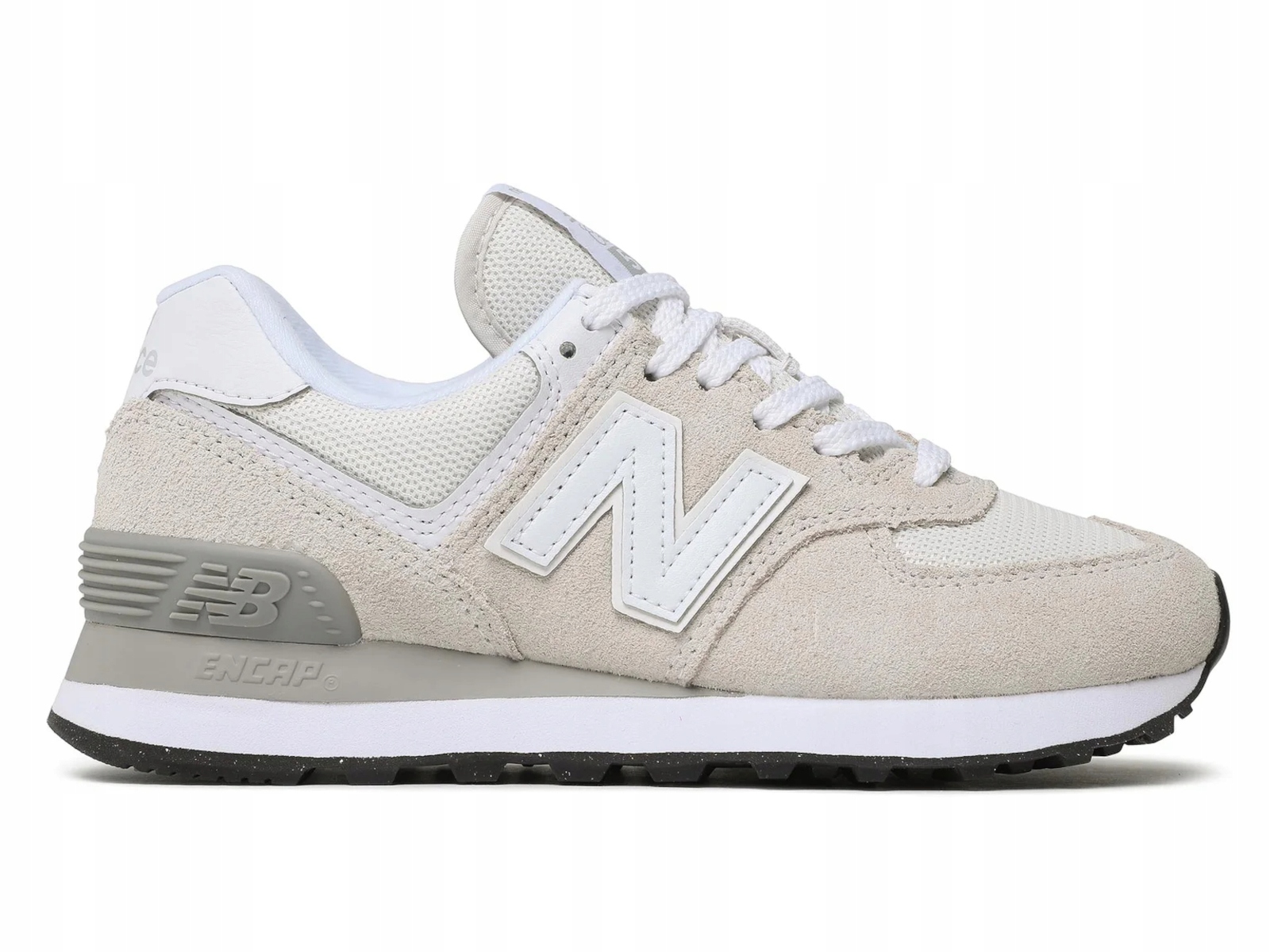 Sportovní boty New Balance GC574EVW béžové kožené tenisky junior 37