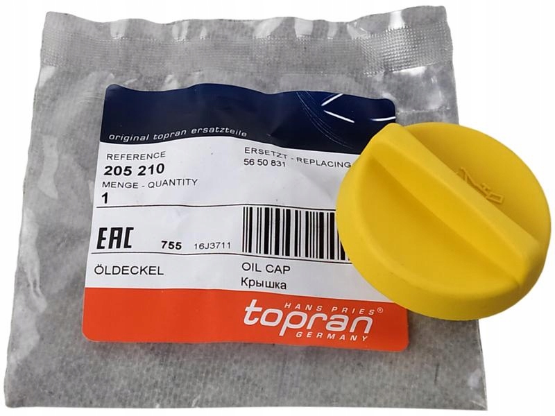 

Topran Korek Wlewu Oleju Meriva A B Zafira A B C