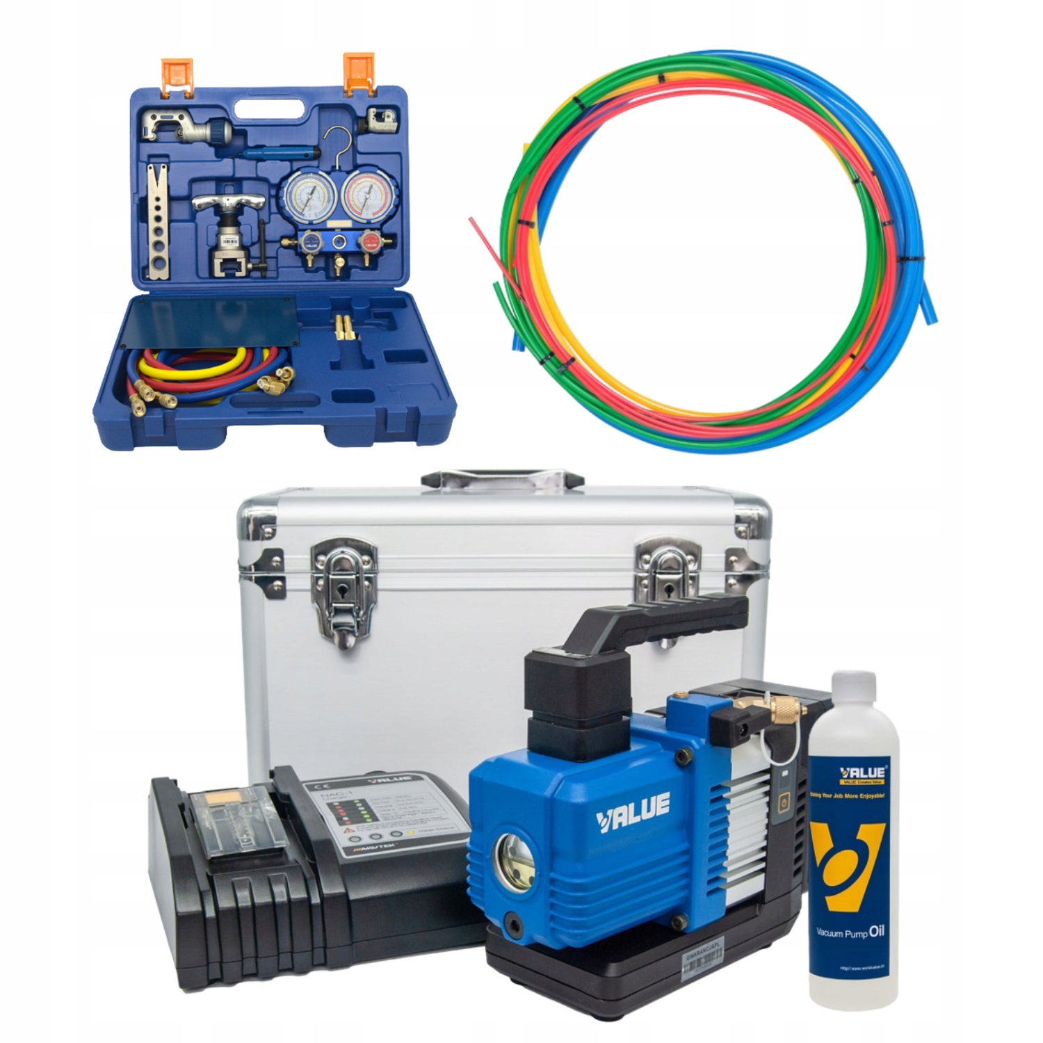 Sada Value Vákuová Pumpa VRP-2SLI Nástroje VTB-5B-II Tyče Yato