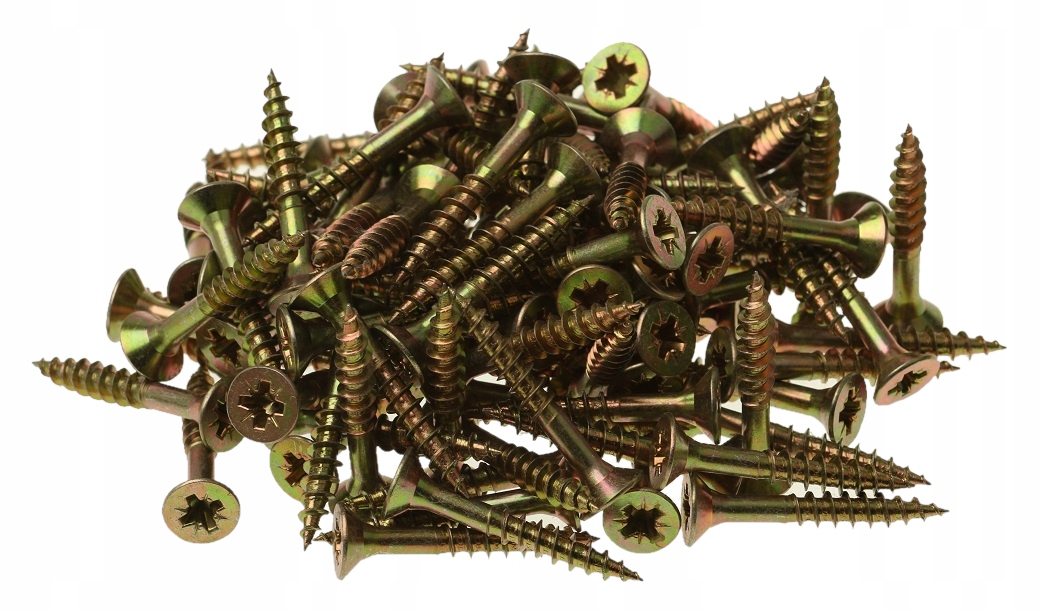 WKRĘT HARTOWANY DO DREWNA 6,0 x 40 mm 100 sztuk WKRĘTY HARTOWANE