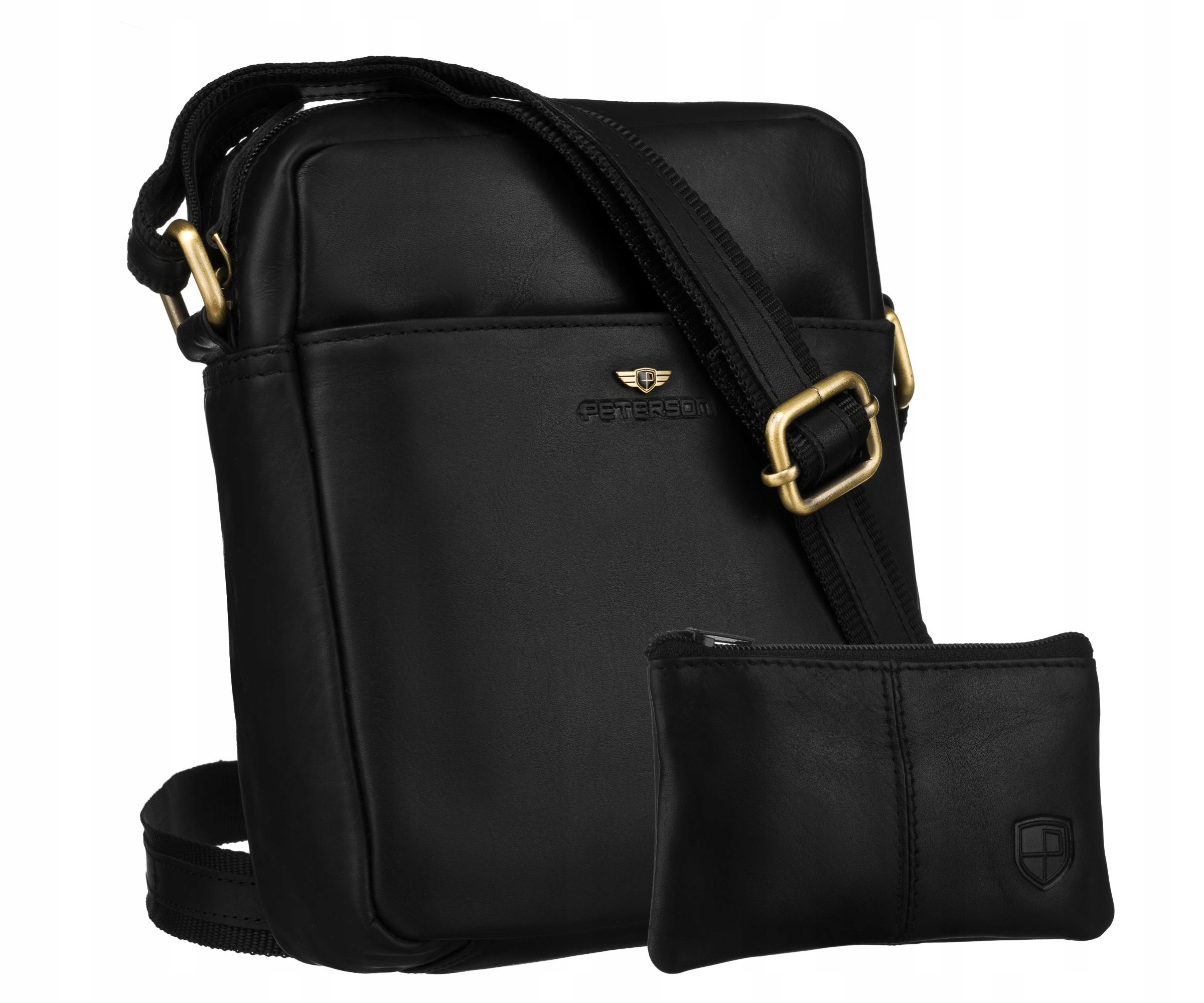 Kožená pohodlná pánská taška na opasek, kabelka přes rameno Peterson