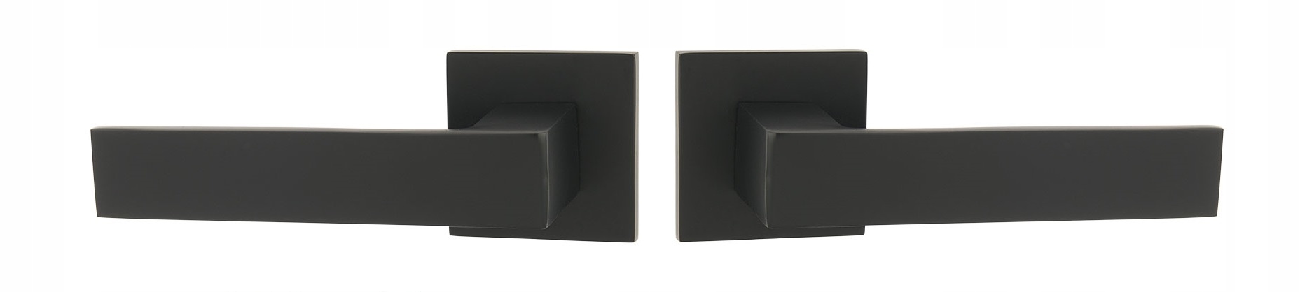 KLAMKA DRZWIOWA CZARNY MAT KOMPLET NOWOCZESNA Marka Ergo line